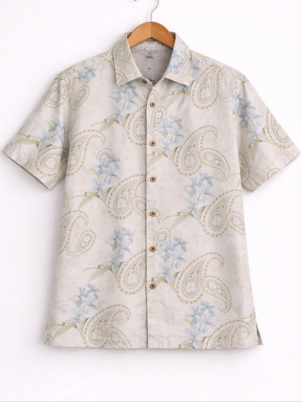 Tommy Bahama~100% Silk~Hawaiian Paisley~ Camp Button Down Shirt~Size Medium